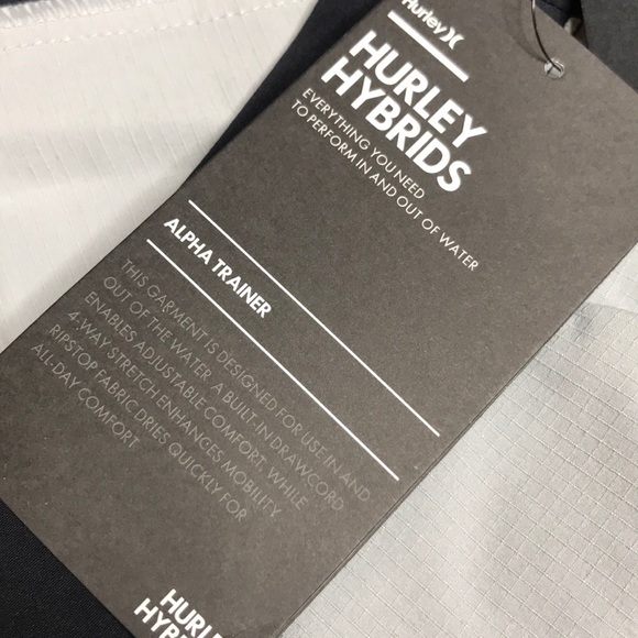 Hurley alpha trainer board shorts grey gray black - Picture 5 of 8